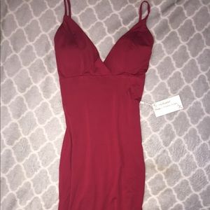 Dark Red Long Mermaid Prom Dress